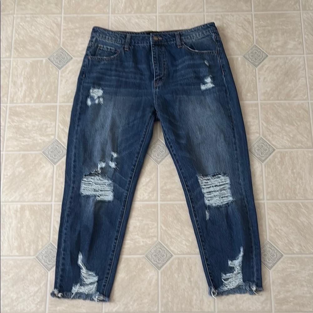 Distressed Blue Women's Jeans